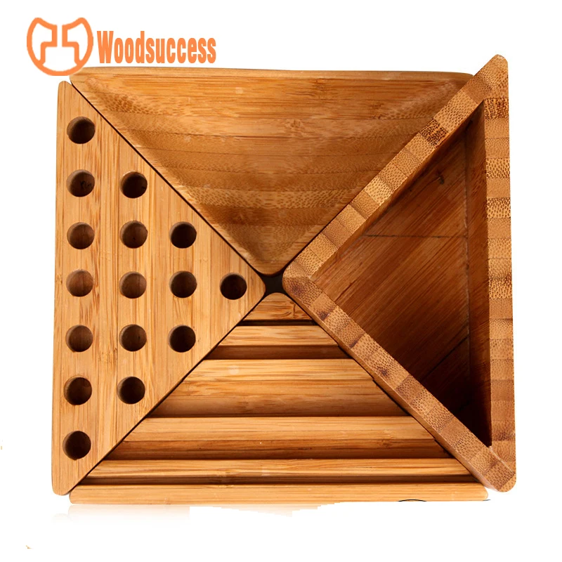 Custom Bamboo pin holder , phone holder , Pen Holder ,Office Desk Top Organizer Desk Table Stationery Holder