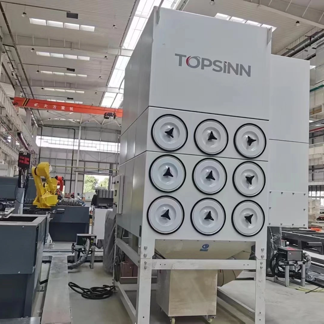 Industrial Plasma Cutting Fume Extractor Dust Collector Pulse Jet Filter Cartridge Type Dust Collector