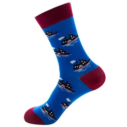 Manufacturer Wholesale Custom logo available  happy for women beach sock Stock Socks
