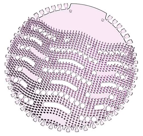 High Quality Disposable Wave Anti-Splash Urinal Screen with Extra Strong Fragrant Air Fresheners with Date Code