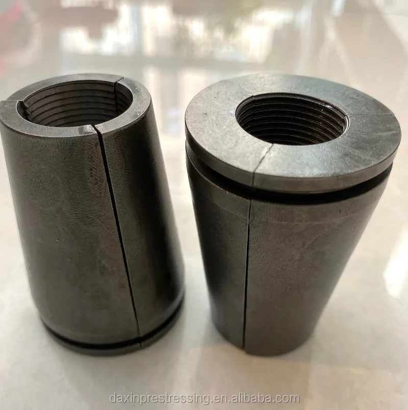 12.7mm 15.2mm Cable Wire Grips 2 Piece Cable Clip 3 Parts Steel Wedge Clamp for PC Strand