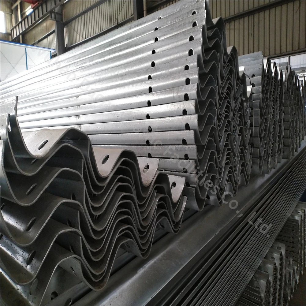Cambodia Highway Guardrail Corrugated Safety Barrier / Galvanized Beam Guard Rails