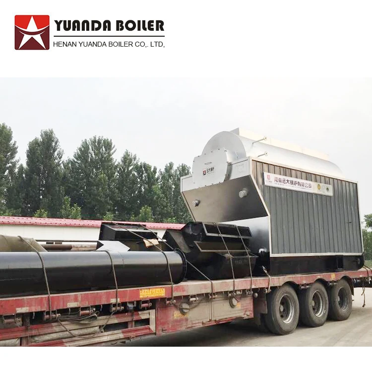 Manual Hand Operation DZH 1t 2t 3t 4t 5t 6t Wood Coal Firewood Log Waste Fired Steam Boiler for sale