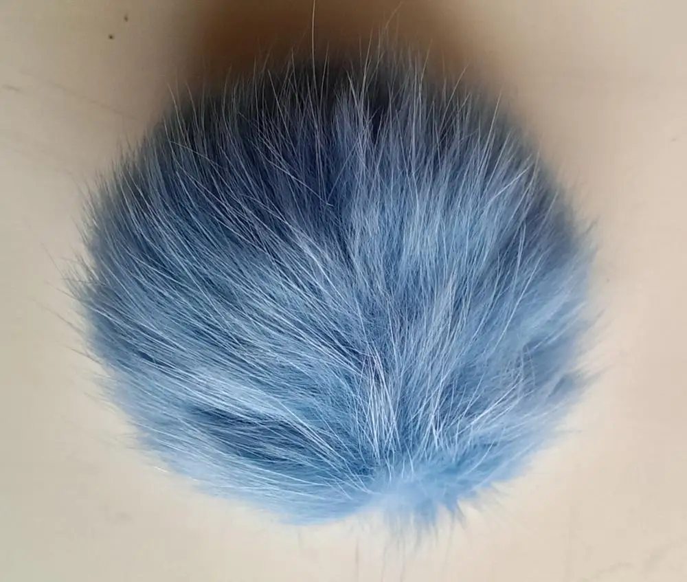 100% Real Rex rabbit Fur Keychain Pendant for Bag and Car nad Charm Tag Cute rabbit Fur Pompoms 6cm