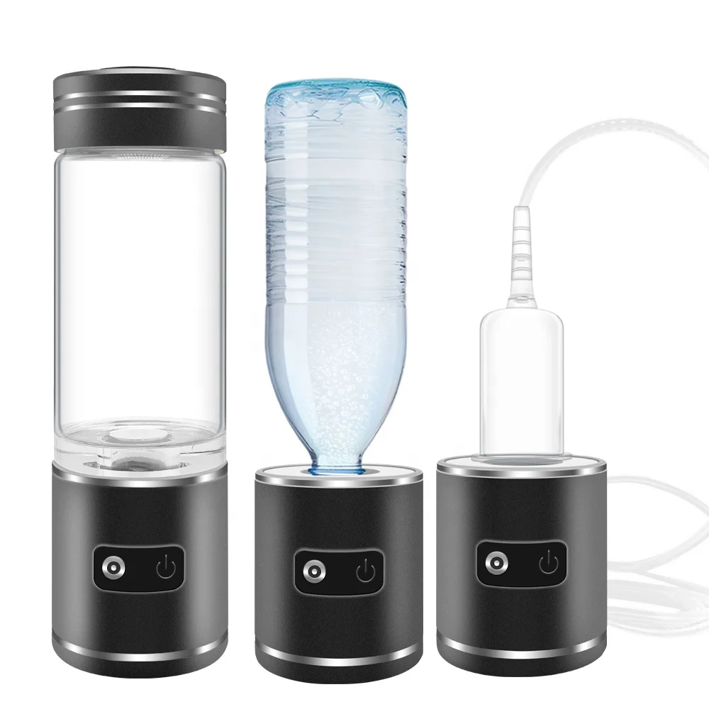 Alkaline Water Ionizer PEM Echo Go Glass Hydrogen Water Bottle Hydrogen Water Maker Rich Cup
