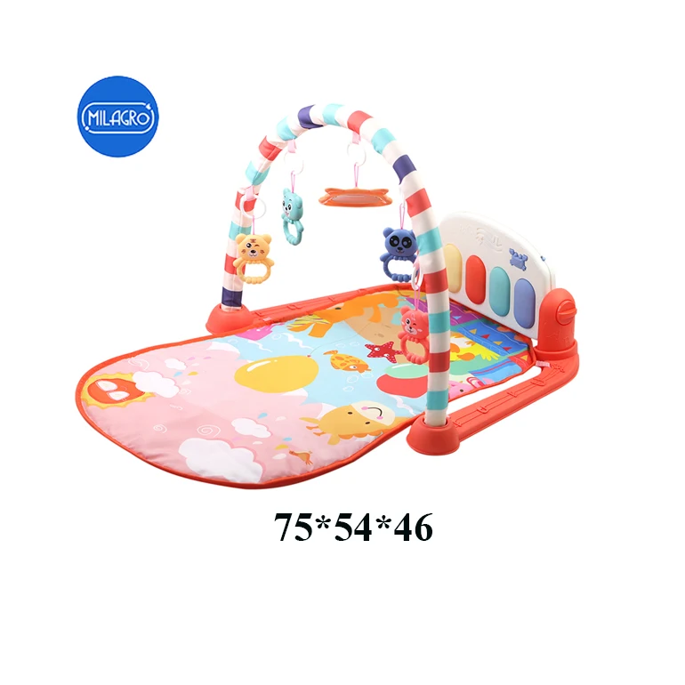 Hot selling baby toys custom baby activity gym musical piano keyboard play mat for baby