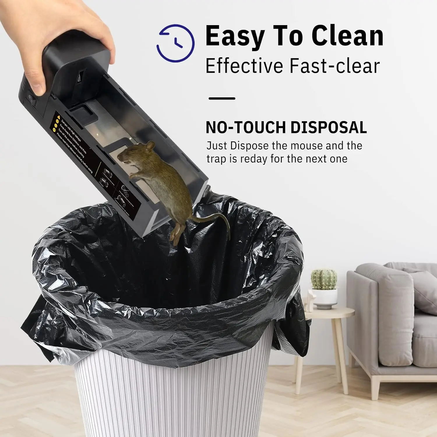 New Reusable Electric Rat Trap 1800V Shock Mice Trap Rodent Zapper Home Smart Pest Control Electrical Mouse Traps Kill Rodent