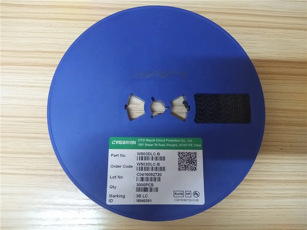 Original SOD323 WAYON with marking 3B SMD TVS antistatic diode  WS03DLC-B