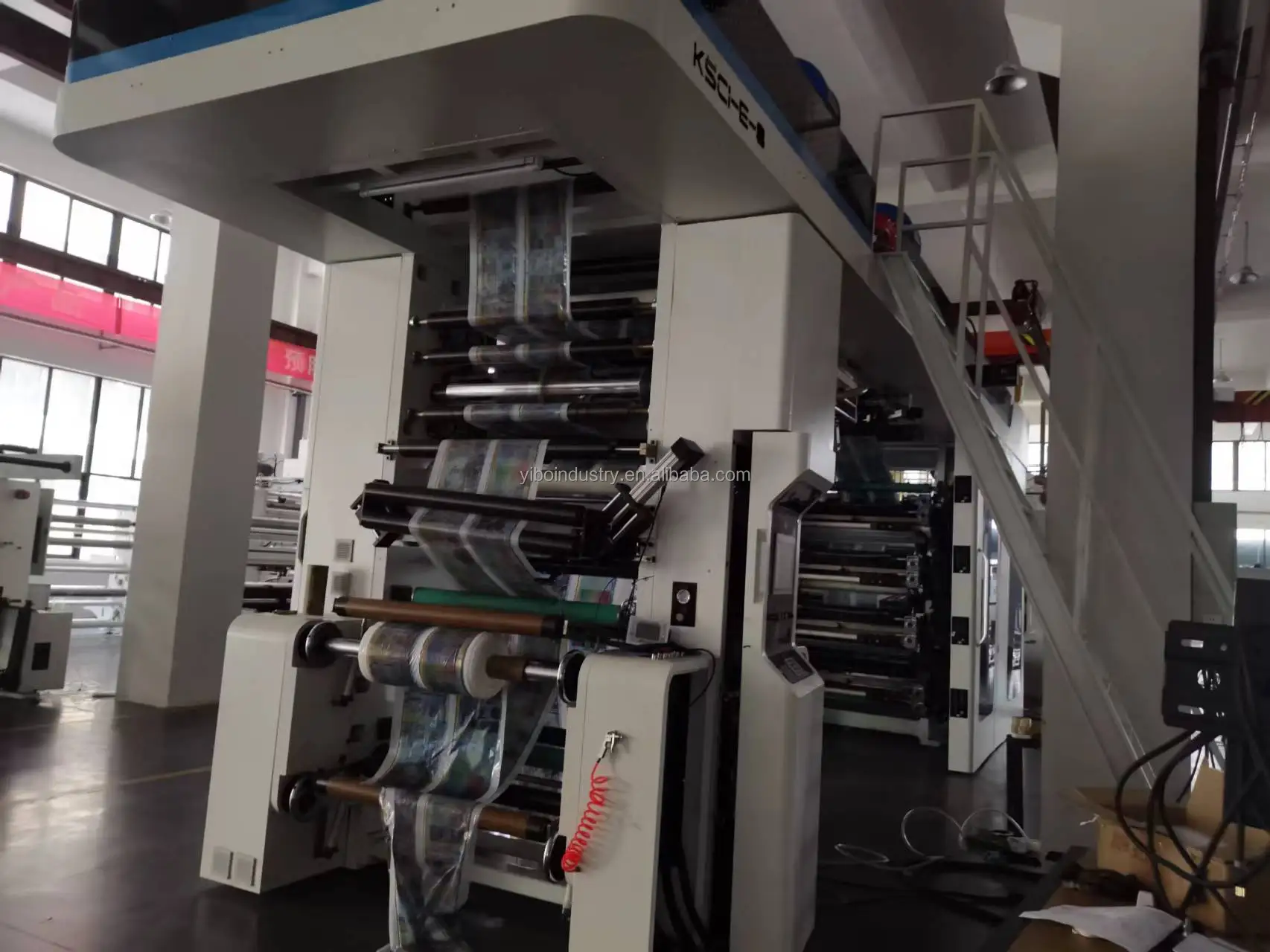 Automatic CI Flexo Press Paper plastic film multi-purpose Central Impress flexographic printer