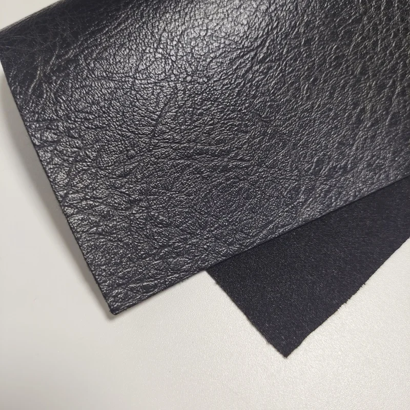 blackSynthetic Leather Car Seat Cover Ultra-Fine Fiber Polyurethane Stretchable for Sofa Bag Outdoor Furniture