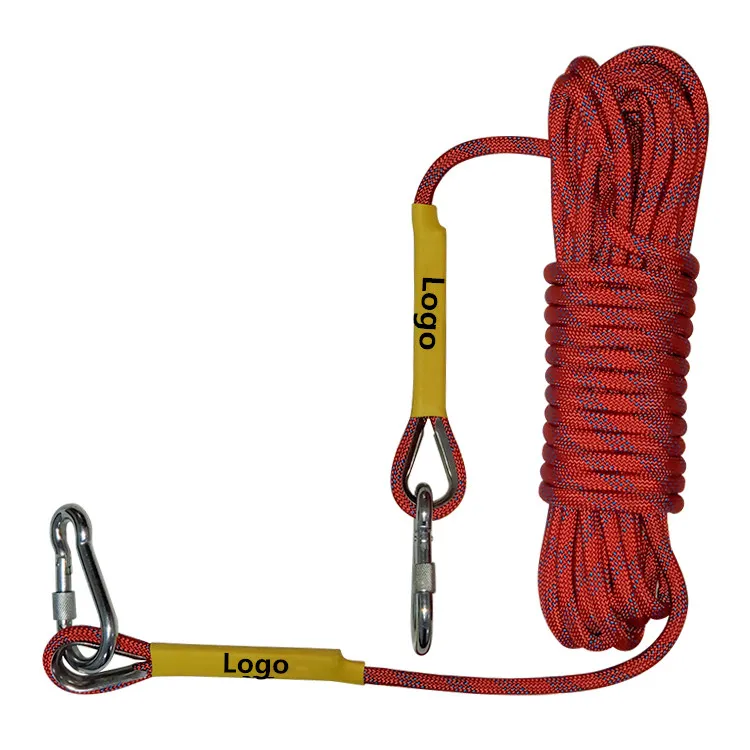10mm polyester outdoor climbing rope  escape rope 10M(32ft)  rock climbing safety  rope