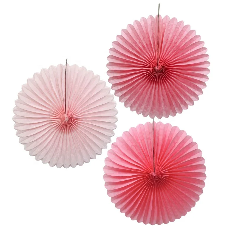 EASTTERN Wholesale Retail Hanging Colorful Round Paper Fans Sunflower for Wall Decorative Party Supplies