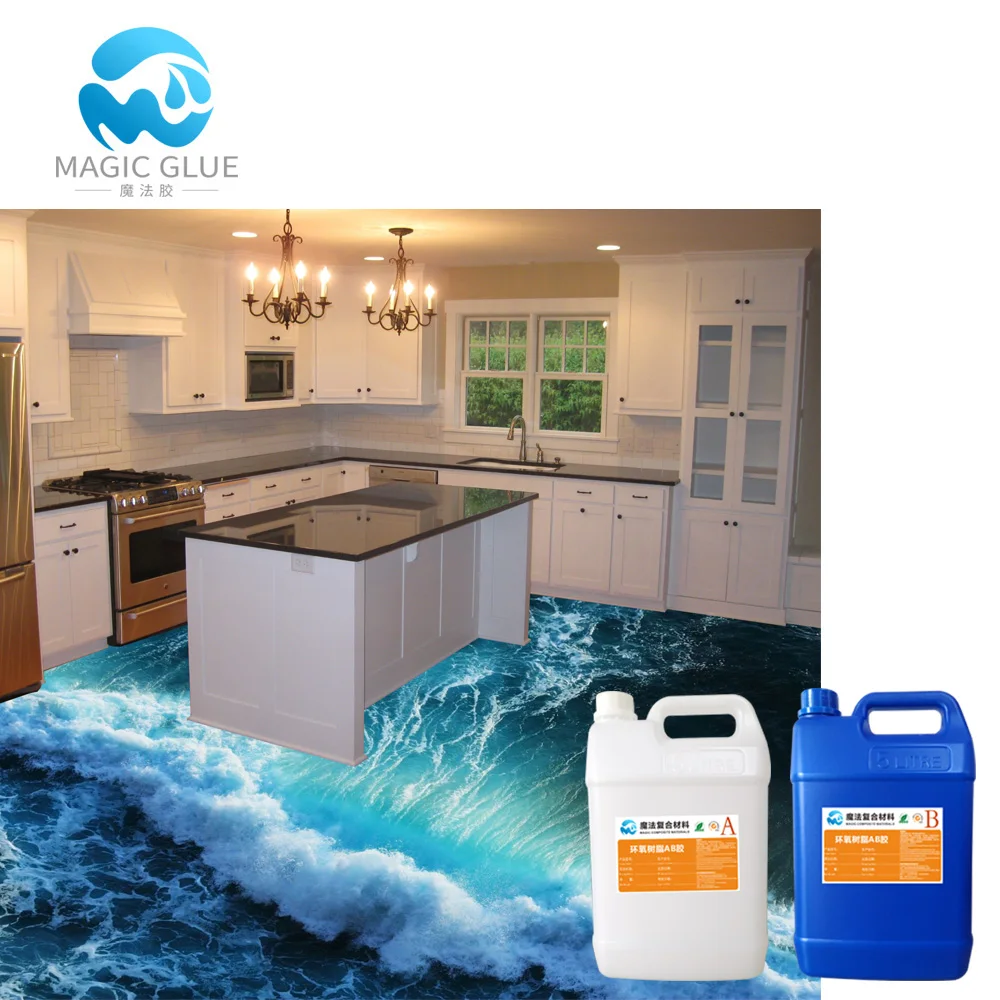 Highly dirt scratch resistant 3d epoxy floor on sale