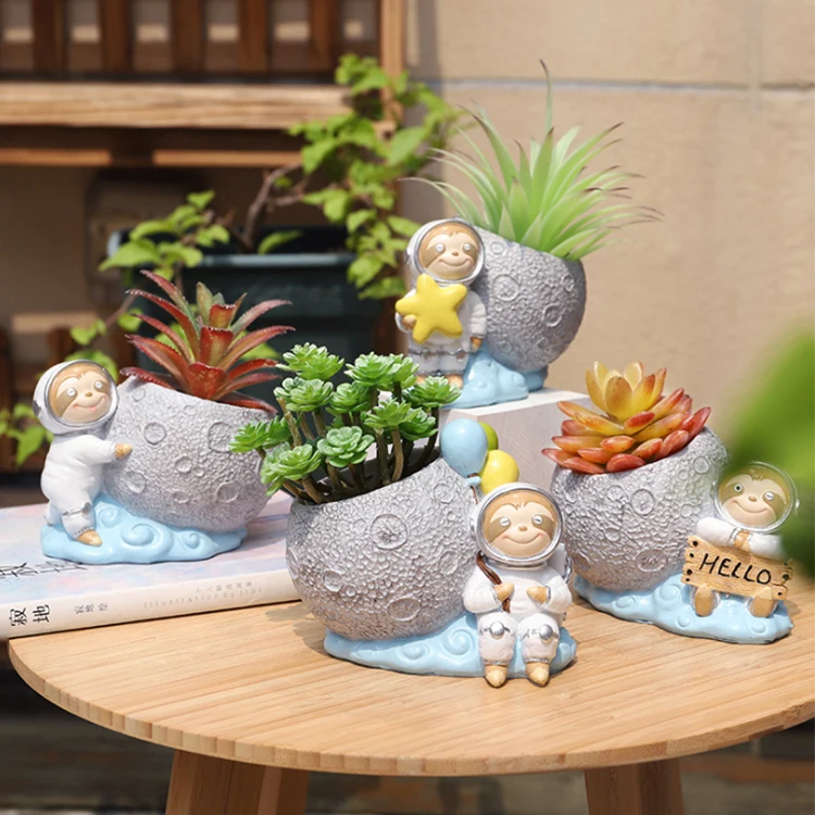Unique indoor cheap flower pots succulent mini plant pots for home desktop