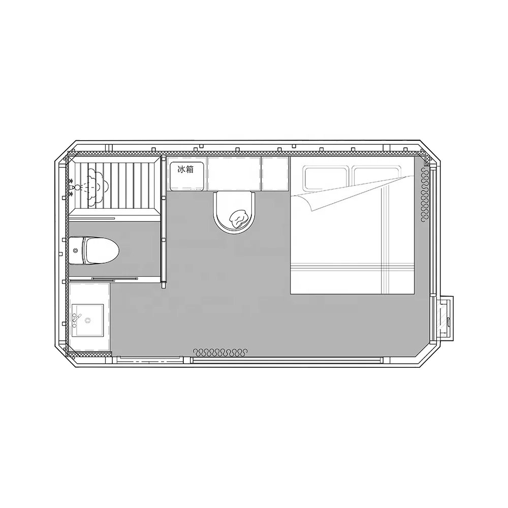 2024 Prefab tiny house hotel furniture mini house hotel/prefab houses modern/house prefabricated homes