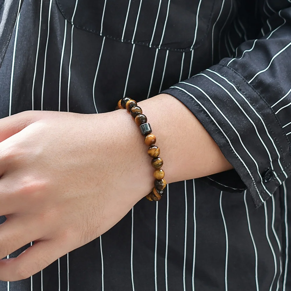 F546  Hot  sweethearts Jewelry  Natural Gemstone Bangles Healing turquoise stone Bead Bracelets  of Men