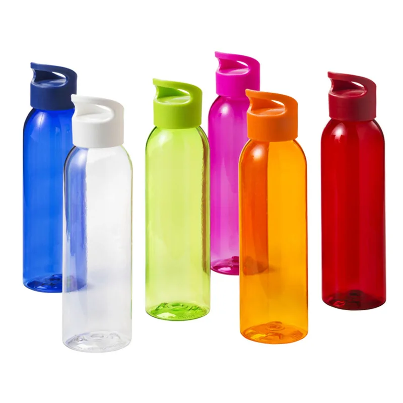 Cheap Plastic Drinking Water Bottle BPA Free Round Water Bottle Plastic Portable Promotion
