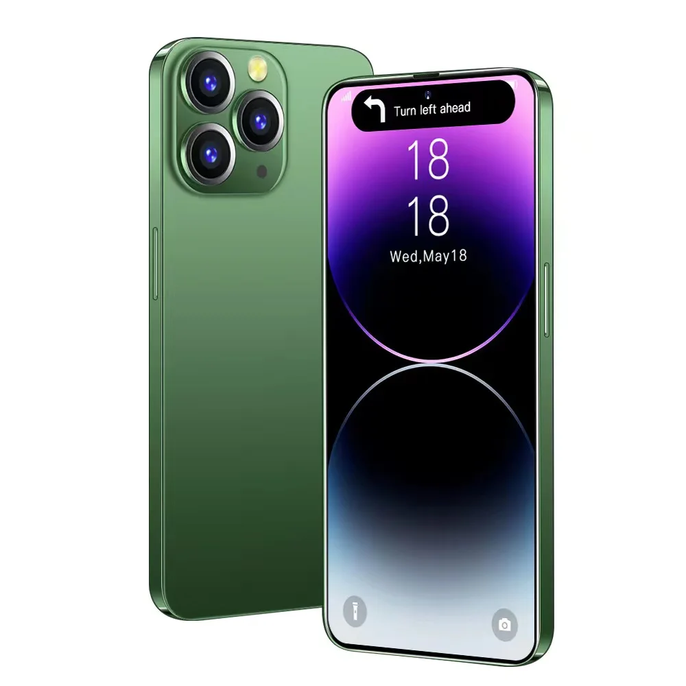 2023 original celular i14 pro max  new arrival 16GB+1T phone 14 clone Unlock Android Mobile Phones smartphone