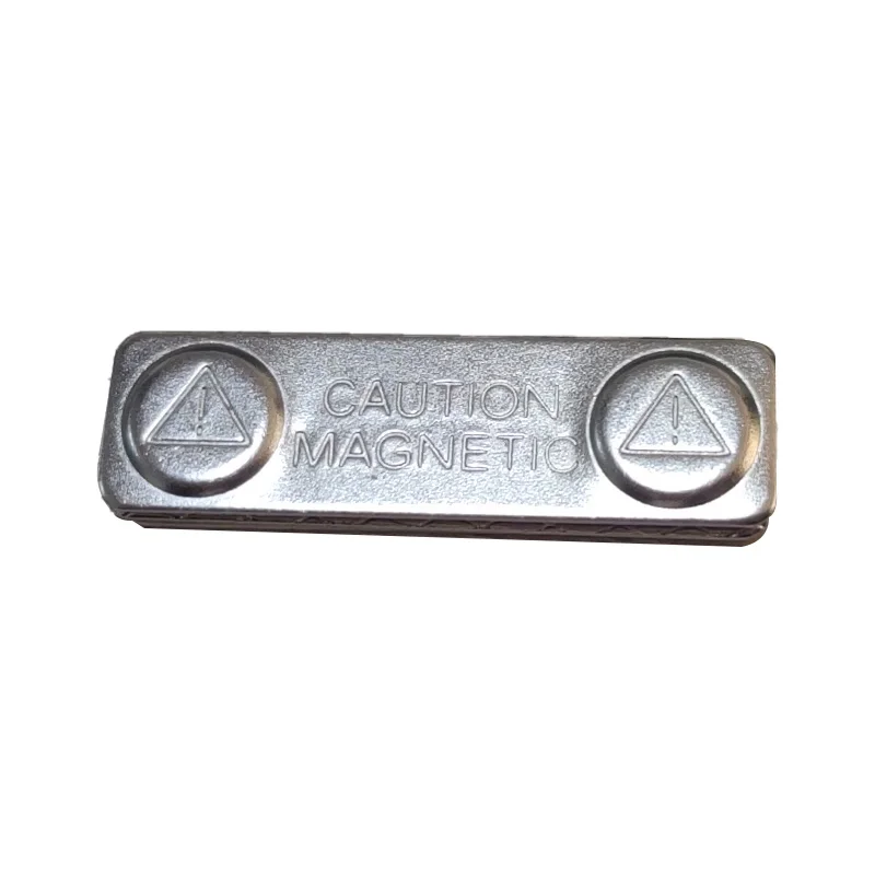 Steel Plate Two Magnets Inside Metal Magnetic Name Tag Name Badge