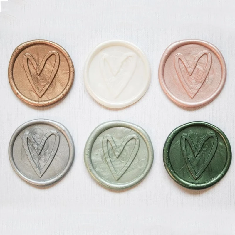 DESEN Custom Brand LOGO Wax Stamp Self Adhesive Sealing Wax Stickers For Packing Decorate