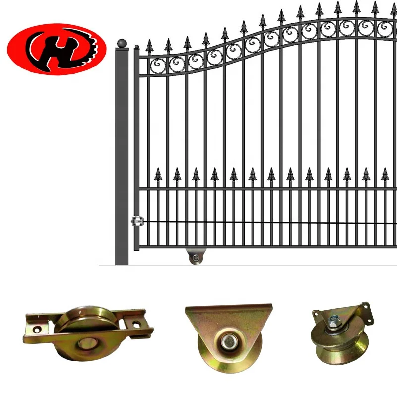 U V groove sliding gate track roller wheel  Sliding gate guide roller sliding gate wheel