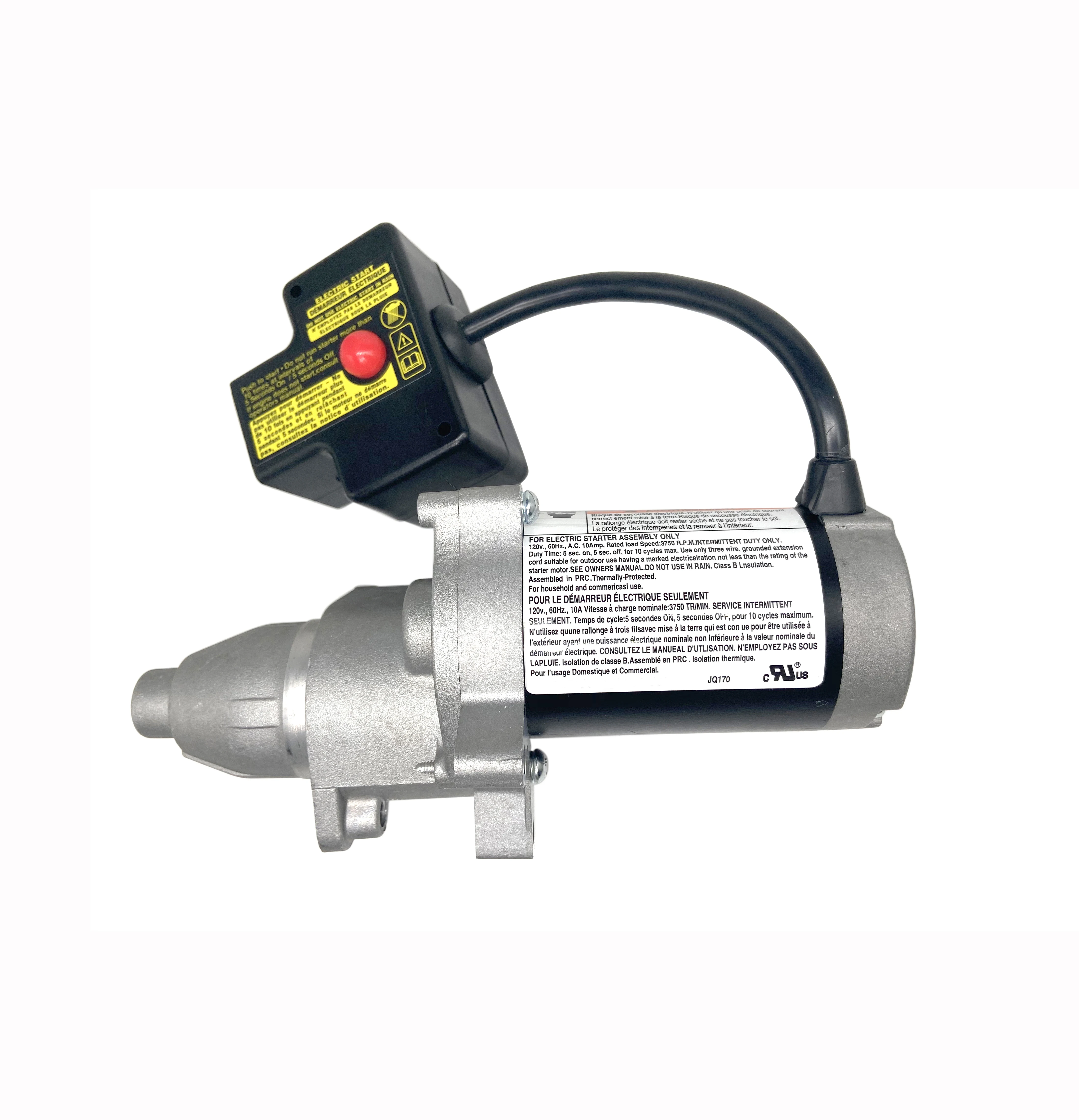 Fullas Electric Starter Motor 14 Teeth JQ170-2 Fits for LCT 291cc and LCT 306cc Snow Blower OHV Gas Engine