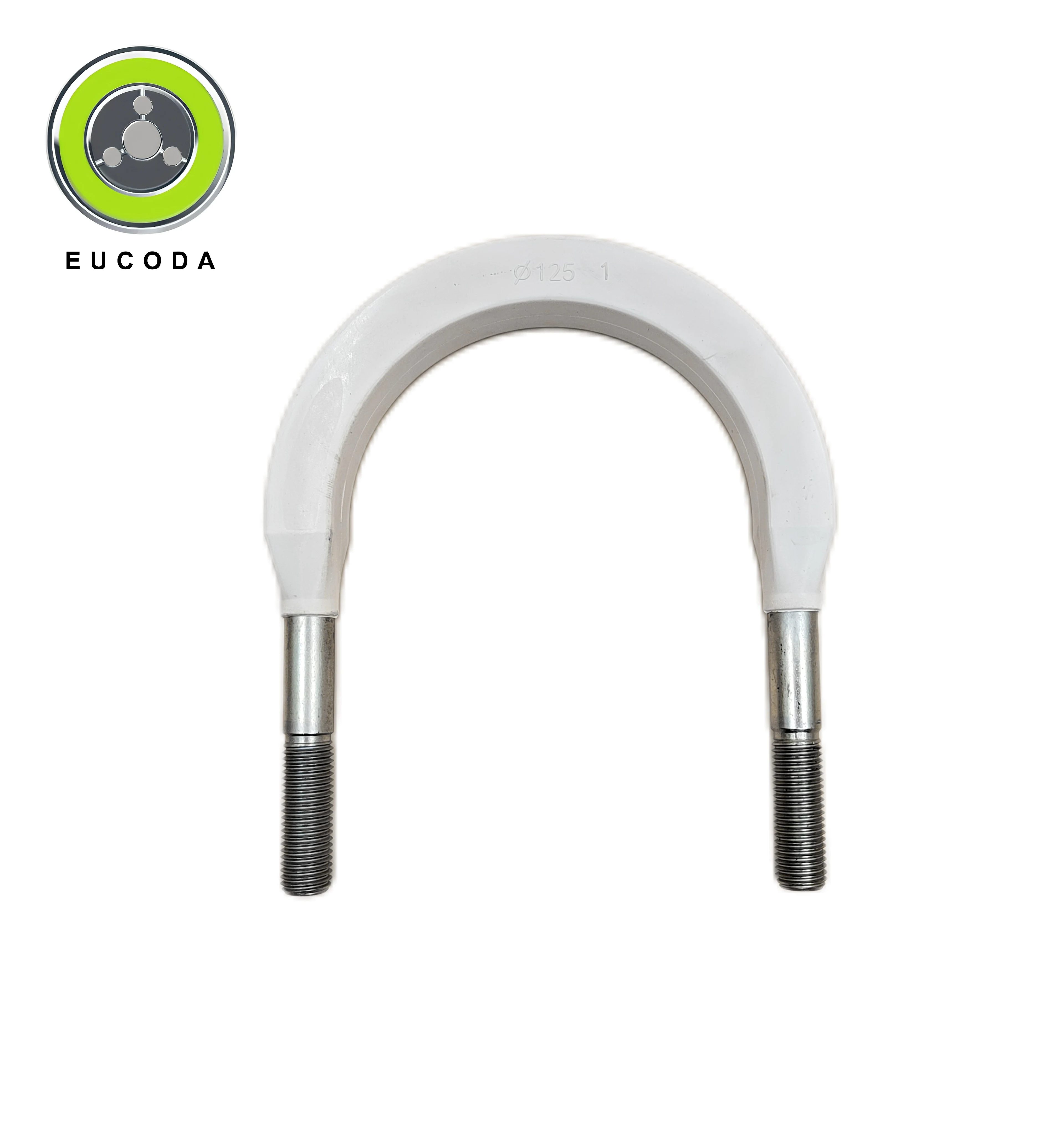 Two Holes 304 Stainless Steel U-shaped Clip Baffle Plate Clip Pipe Band Clamp For U bolt with shim Come with washer and nut