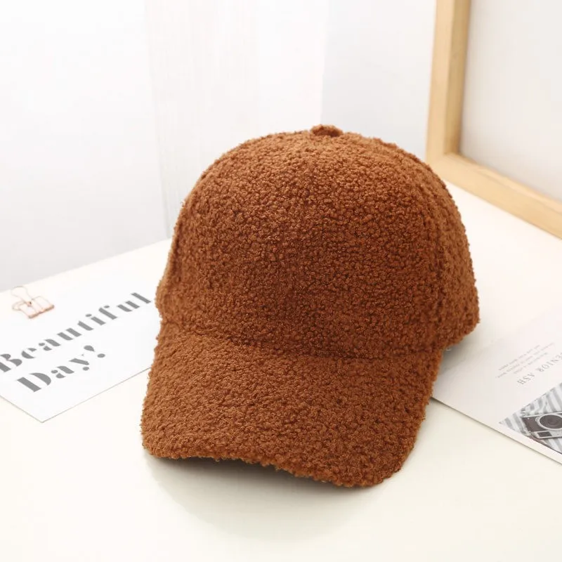 Wholesale Newest Sports Baseball Cap Winter Fleece Modern Warm Baseball Cap For Men Women