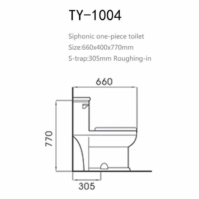 
China manufacture good quality one-piece siphonic flushing ceramic sanitary ware WC toilet 