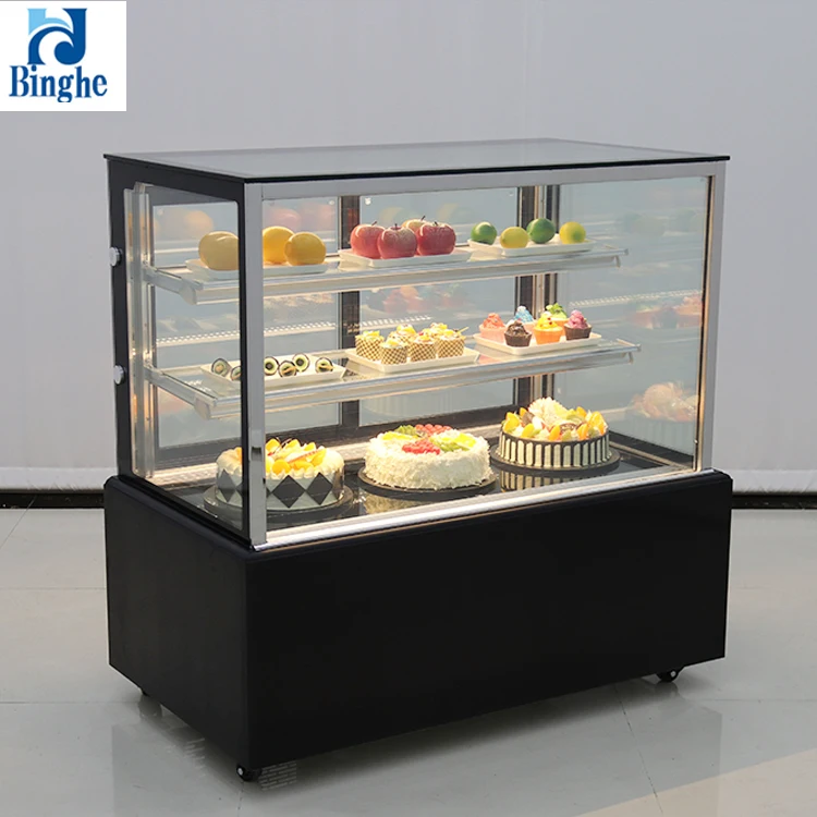 Automatic Defrost Display Case Merchandiser Table Top Cake Display