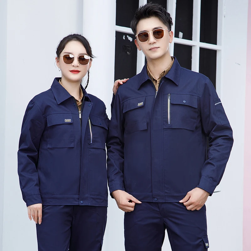 New Factory Direct Car Repairs Worker Uniforms Pro Customized Work Wear Breathable and Wear-resistant Work Jacket and Pants