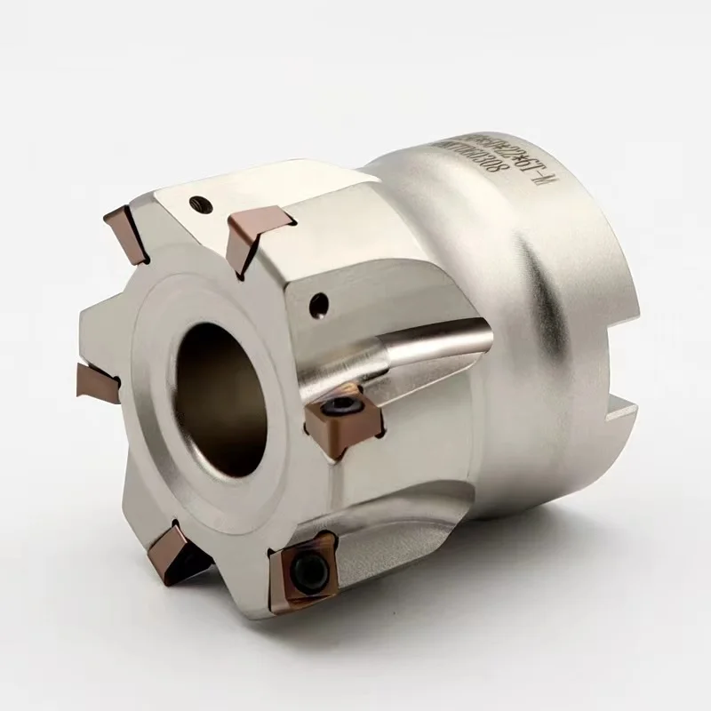 4N TE90 fast feed milling cutter head 4NKT06 double-sided four-edge CNC cutter head with 90-degree right Angle CNC cutter head