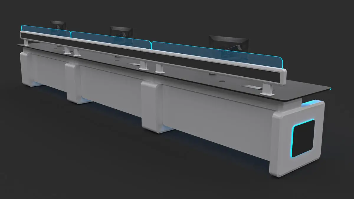 kesino system integrator hot sale smart electric height adjustable console air traffic control lifting column console