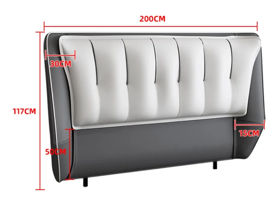 tufted  minimalist leather bed queen size high wall panel quilted luxury wall mounted gold luxury tile king headboard