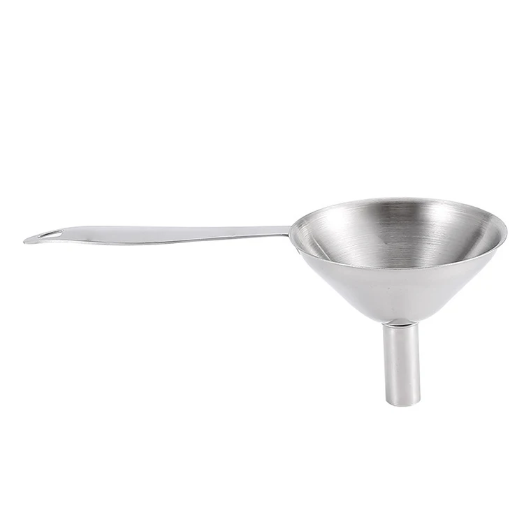 
3 in 1 Durable Metal Kitchen Funnels for Filling Bottles Stainless Steel Small Funnel for Transferring Oils Liquid Fluid Spice 