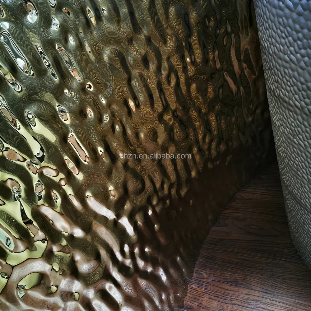 High Quality Liquid Grain Embossed Metal Plate Stainless Steel Embossed Plate