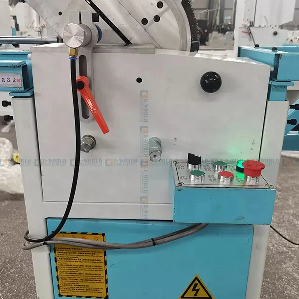 single head aluminum door and window cutting saw making machine windows with fabrication table for aluminum door and window