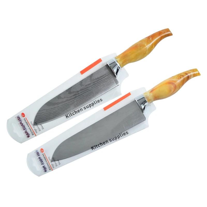 7' 8' Sharp Stainless Steel Kitchen Chef Santoku Knife Best for Home and Restaurant with Damascus pattern