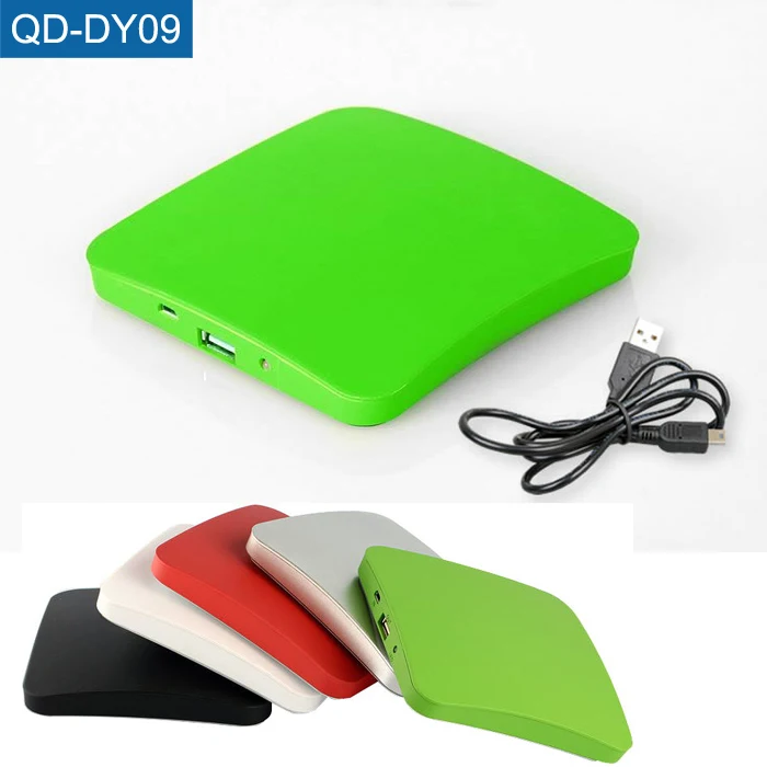 Mini 5200mAh Mobile Charger LED Light Portable Solar Power Bank for Smartphones