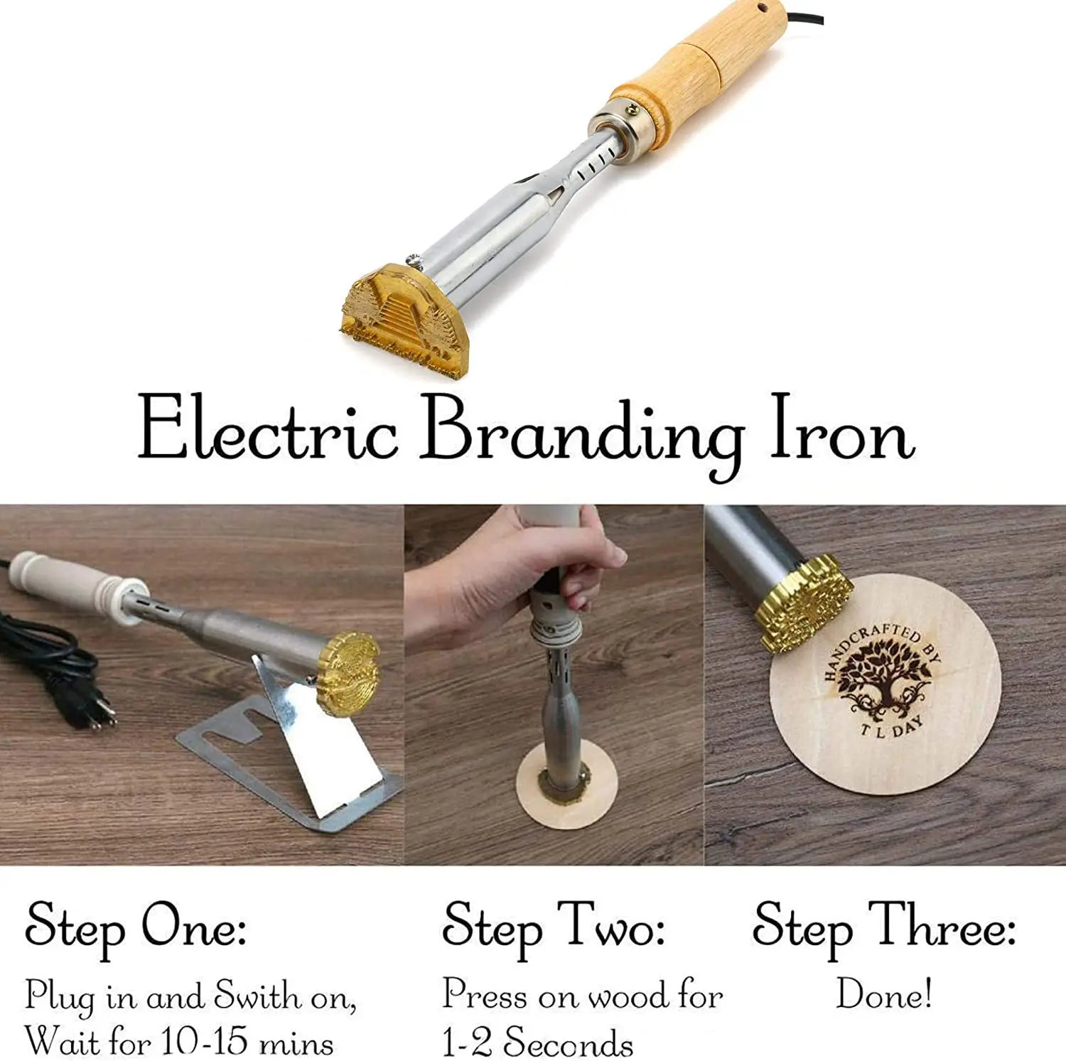 Custom 300w 500w 110/220v Electric Wood Branding Iron Durable Leather Branding Iron Stamp for Wood ,Wedding Gift,Handcrafted