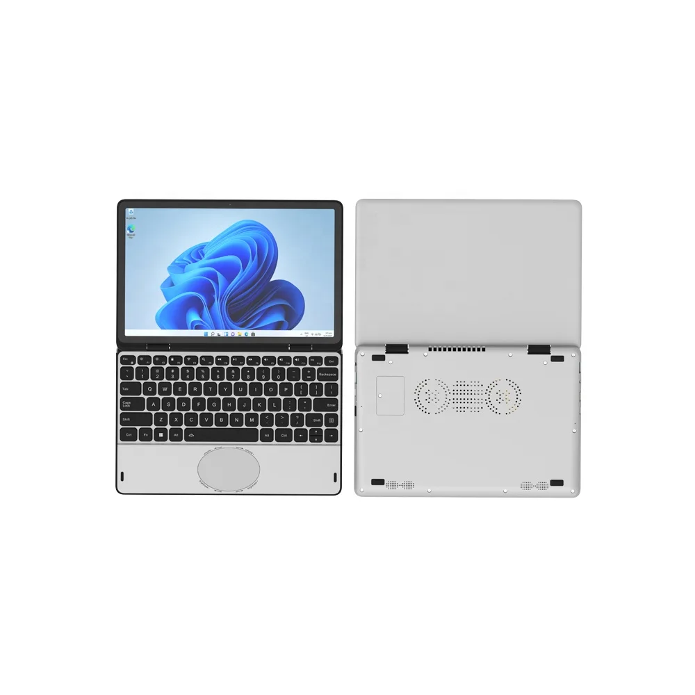 2024 Factory Wholesale 11 inch N100 quad core Touch Screen notebook rotating 360 Yoga laptop for Home School education laptop