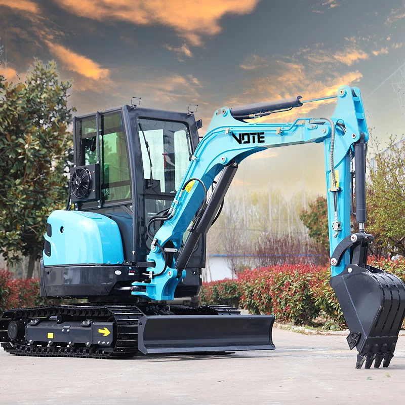 China Mini Excavator 1 Ton 2 Ton EPA Kubota Engine  Digger  Farm Small Excavators 3.5 Machine Prices Mini Excavator