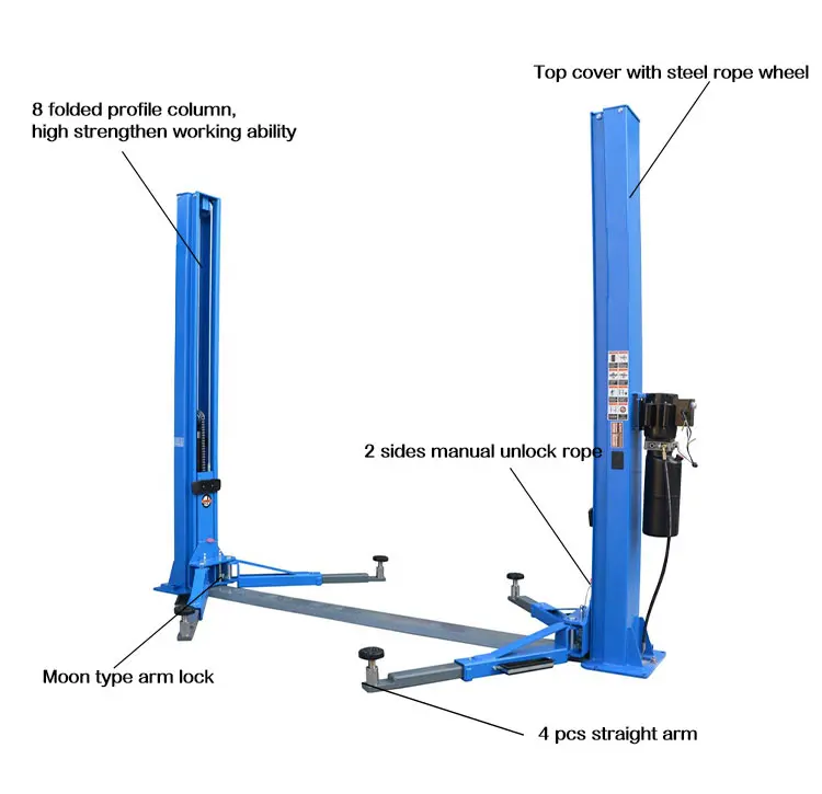 High Quality Car Hydraulic Double Column Gantry Lifts Auto Lift Two Post Lifter For Service Station