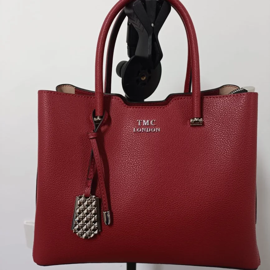 TMC LONDON women real leather shoulder tote handbag
