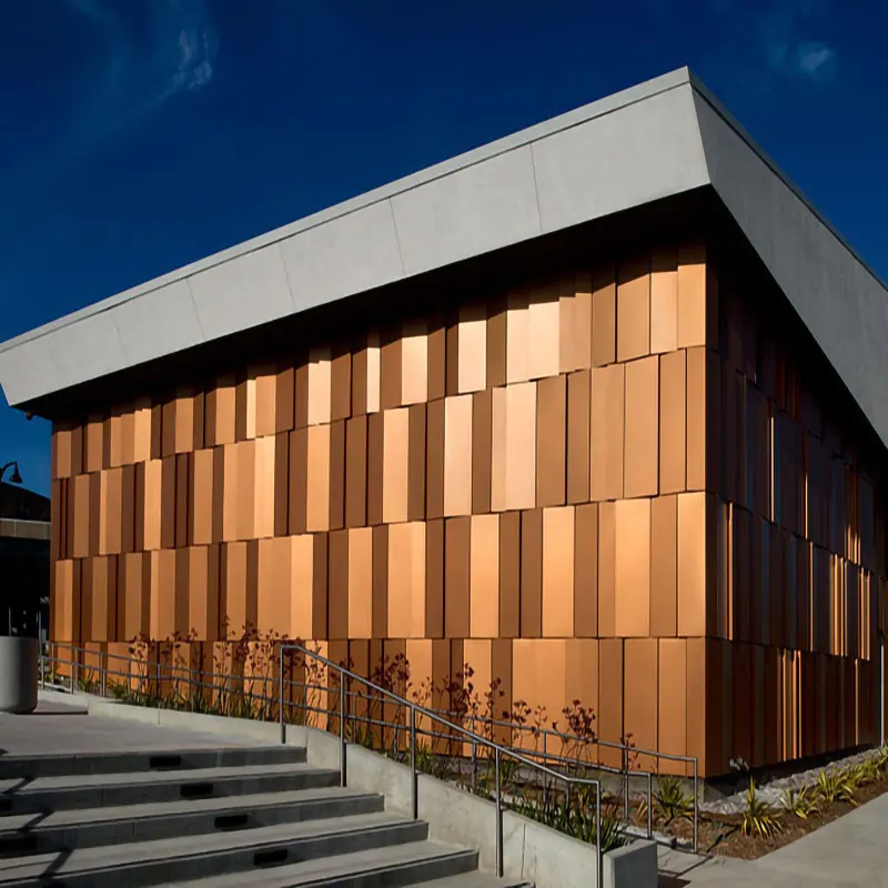 Modern Design Aluminum Metal Facade Panel Exterior Wall Cladding For Outdoor Hotel Decoration