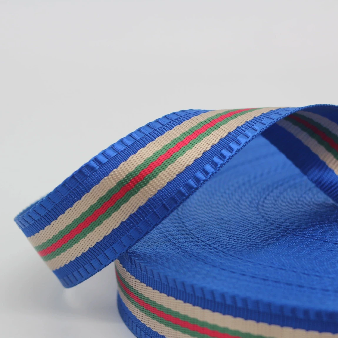 Nylon Belt Tape Strap Backpack Bags Polyester Webbing Jacquard Webbing Custom Woven Jacquard Garment Accessories Sangle Jacquard