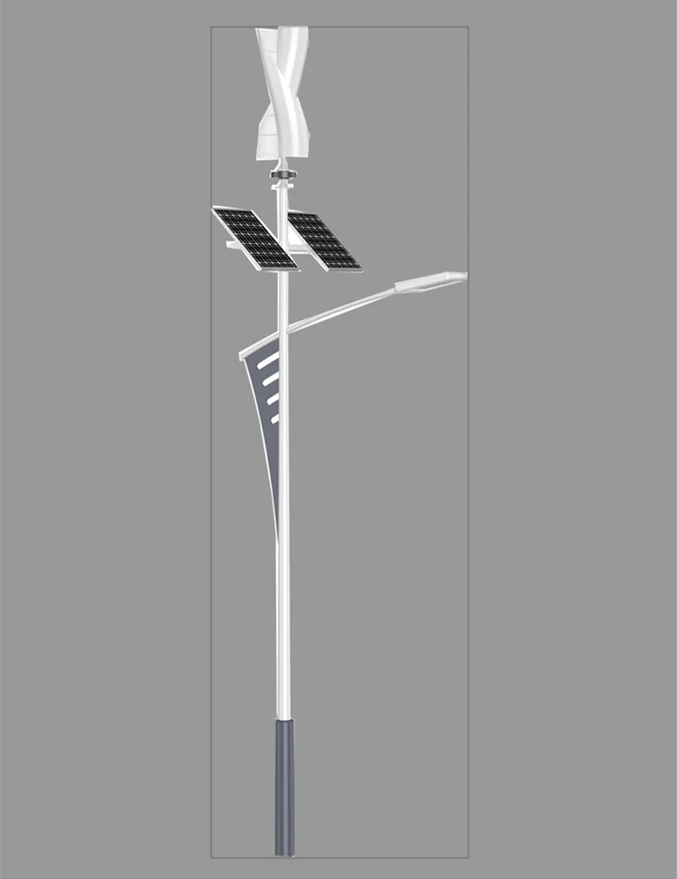 Low start wind speed solar wind street lightings solar panel hybrid power system wind turbine