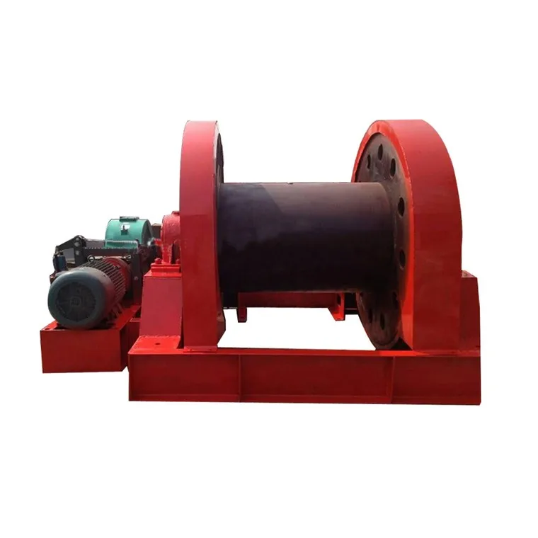 Gearbox Hoist Shaft Sinking Winch JZ-10/600 Drilling With Fast Lifting Speed and Strong Ground Capacity