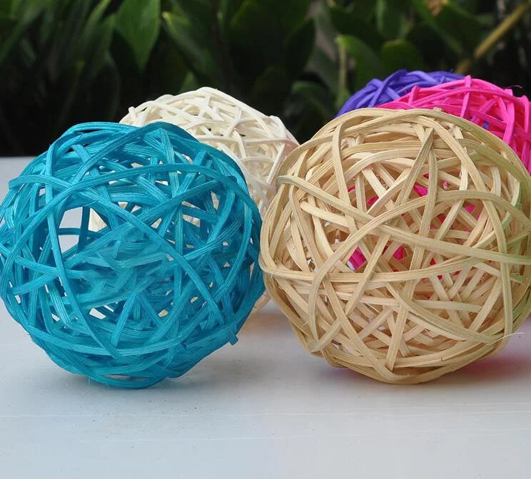 Bird RattanToy Balls Birds Parrot Budgie Parakeet Chewing Toys Pet Bird Chew Toy pet suppliers