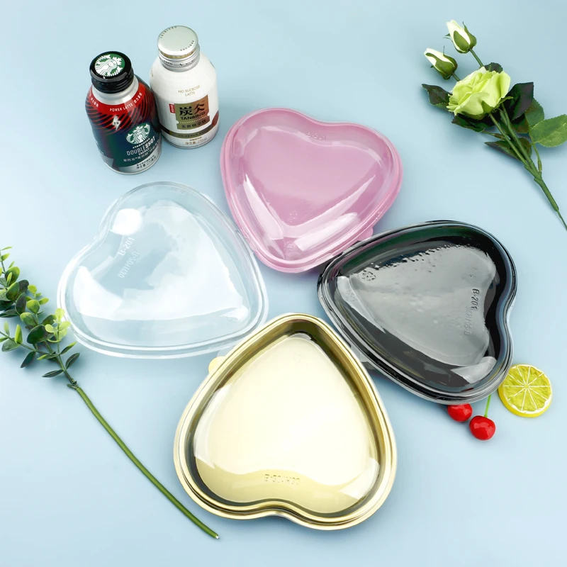 Packaging Food Fruit Plastic Container Strawberry Chocolate Heart Shaped Disposable Trays Container